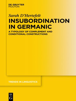 cover image of Insubordination in Germanic